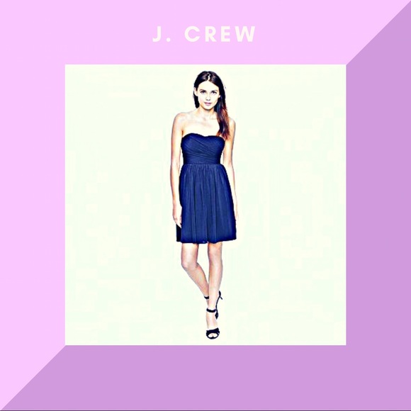 J. Crew Navy Arabelle Cocktail Dress - Picture 2 of 8